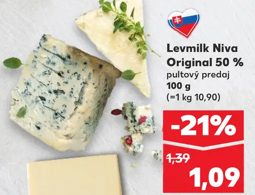 LevMilk Niva Original 50 % syr