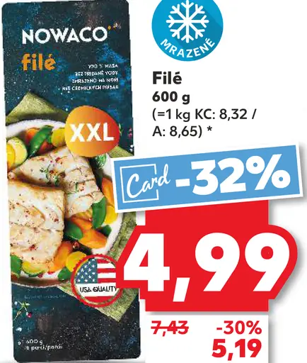 Nowaco filé mrazené