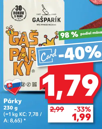 Gašparík párky