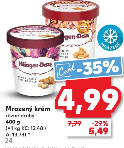 Häagen-Dazs mrazený krém