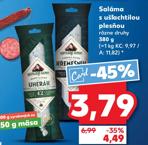 Kremencik saláma s ušľachtilou plesňou