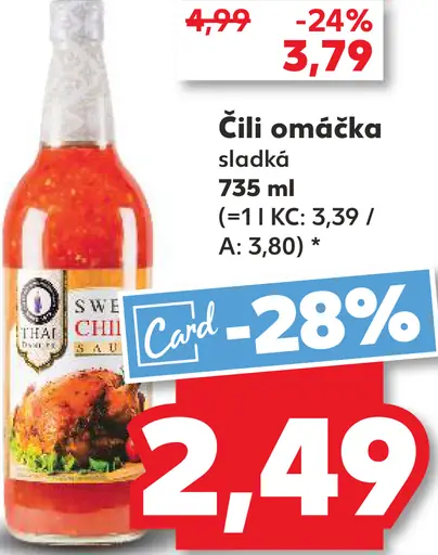 Sweet Chili omáčka sladká