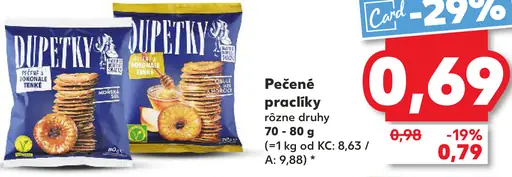 Pečené praclíky rôzne druhy