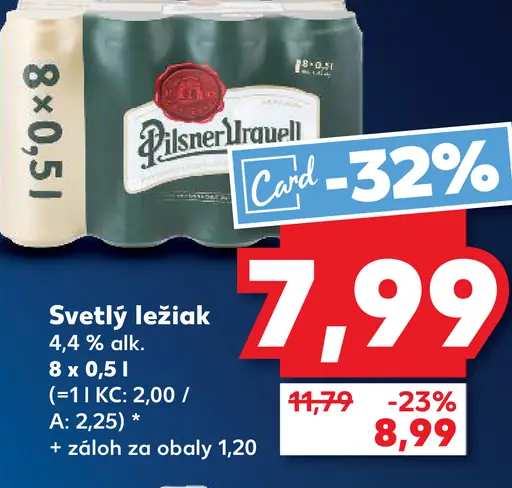 Pilsner Urquell Svetlý ležiak plechovka