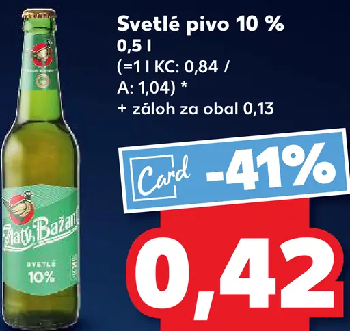 Svätý Bavol 10 % svetlé pivo plechovka