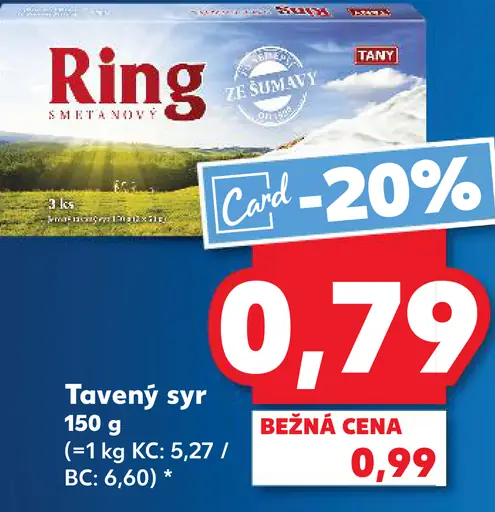 Ring Tavený syr