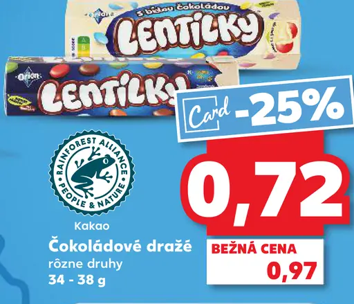 Orion Lentilky čokoládové cukríky