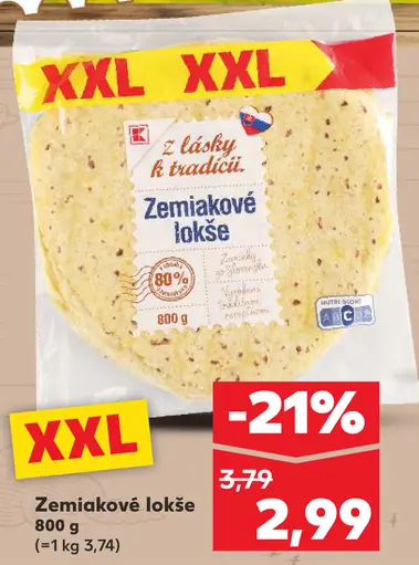 K-Classic Z lásky k tradícii zemiakové lokše XXL