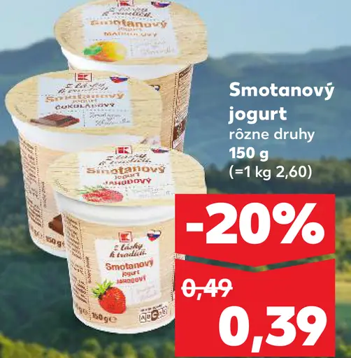 K-Classic z lásky k tradícii smotanový jogurt