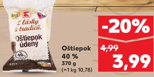 K-Classic z lásky k tradícii oštiepok údený