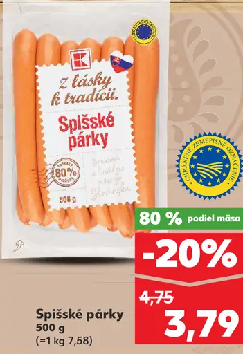 K-Classic Spišské párky