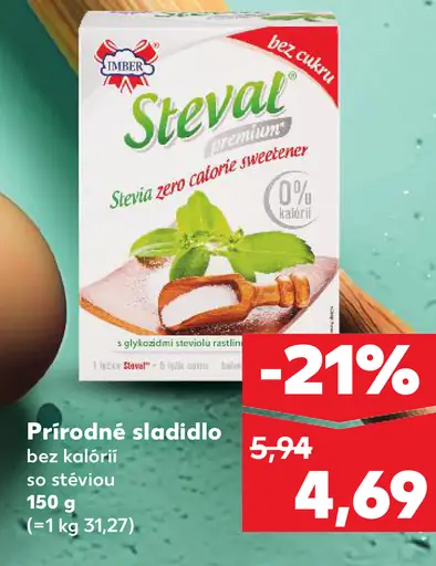 Steval prírodné sladidlo bez kalórií so stéviou