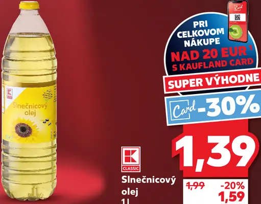 K-Classic Slnečnicový olej