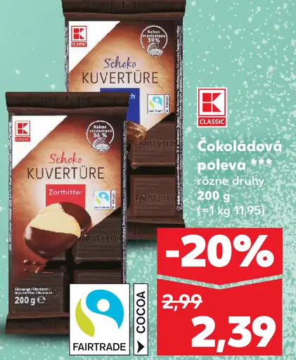 K-Classic čokoládová poleva