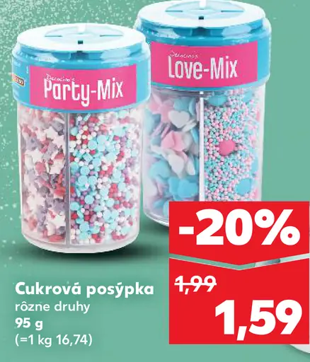 K-Classic cukrová posýpka rôzne druhy