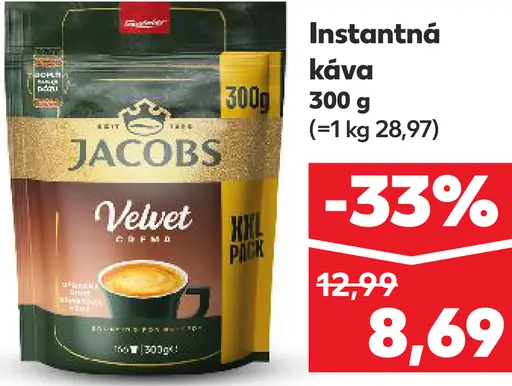 Jacobs Velvet instantná káva