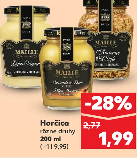 Maille horčica Dijon Originale