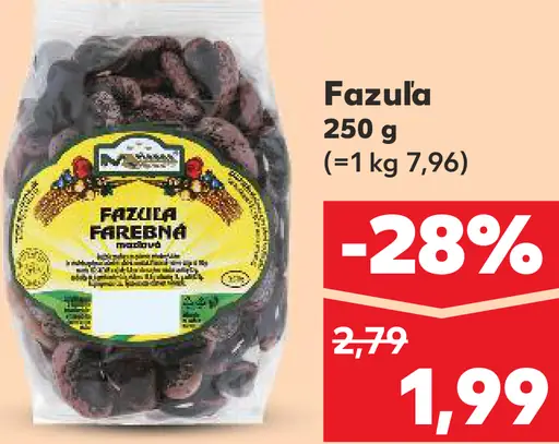 Mäspoma fazuľa krémienka