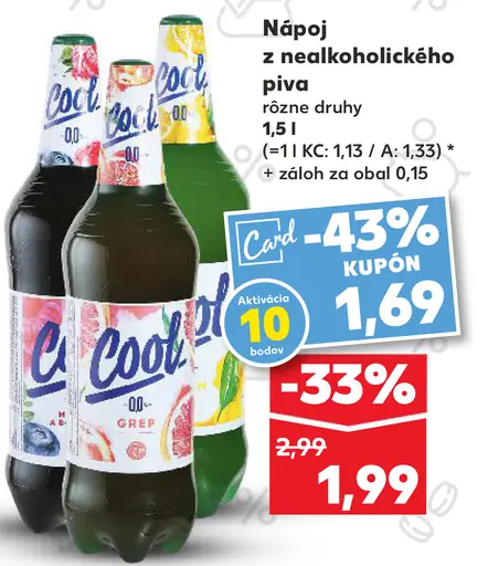 Cool+ nealkoholický rádler plechovka