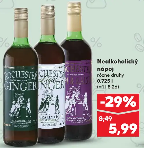 Rochester Ginger nealkoholický nápoj zázvorový