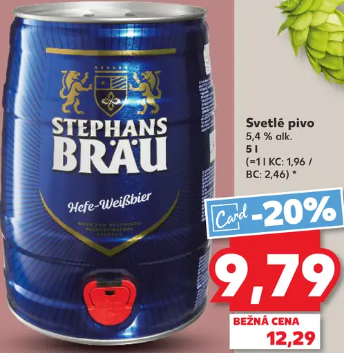 Stephans Bräu Hefe-Weißbier pšeničné svetlé pivo plechovka