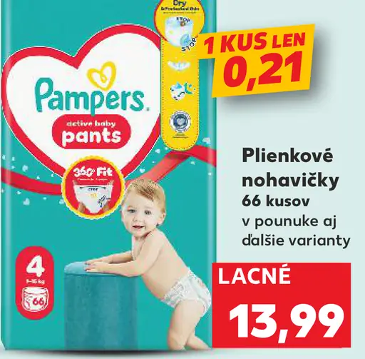 Pampers Pants plienkové nohavičky