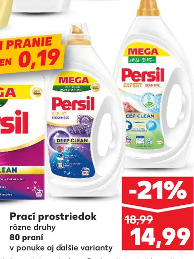 Persil prací prostriedok rôzne druhy
