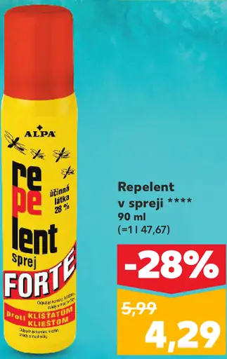 Alpa Repelent Forte v spreji
