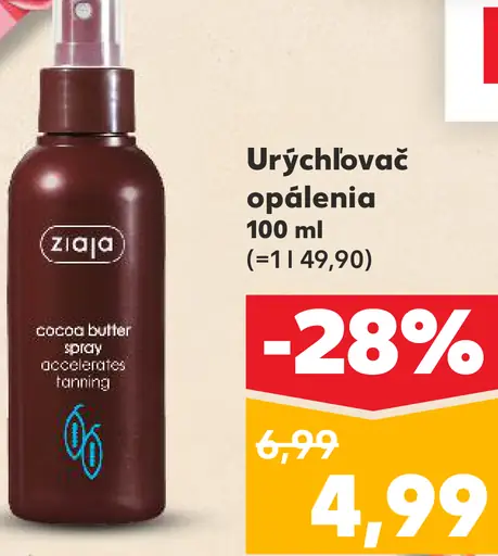 Ziaja urýchľovač opaľovania