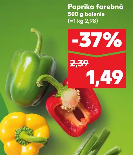 Paprika farebná