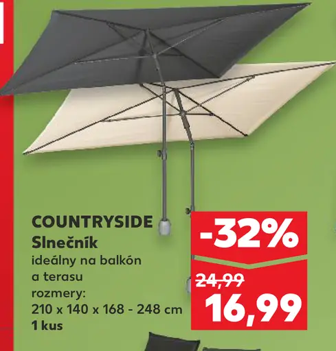 Countryside slnečník na balkón a terasu