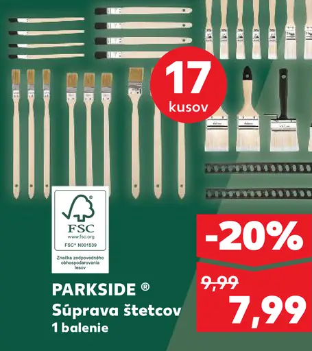 PARKSIDE Súprava štetcov