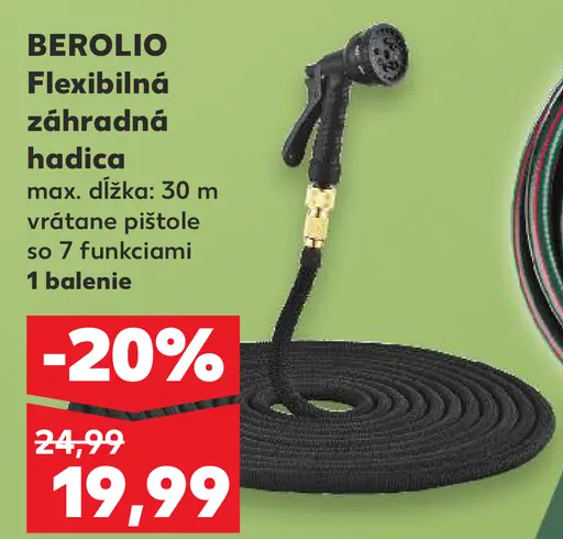 Berolio Flexibilná záhradná hadica