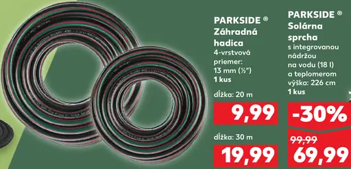 Parkside Záhradná hadica 4-vrstvová