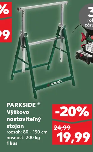 Parkside Výškovo nastaviteľný stojan