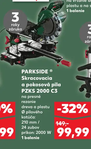 Parkside Skracovacia a pokosová píla PKZS 2000 C3