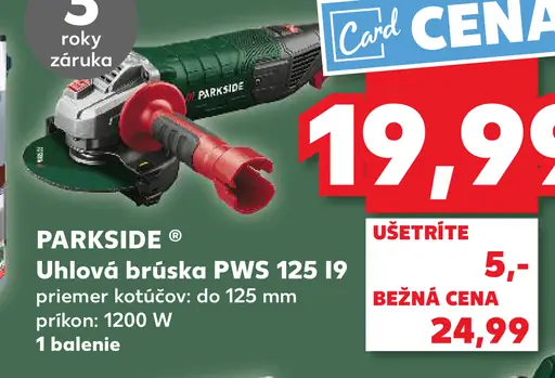Parkside Uhlová brúska PWS 125 I8