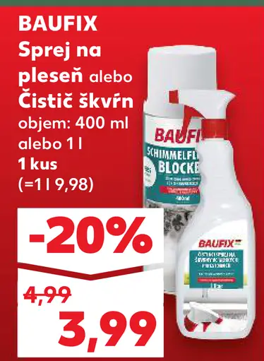 Baufix sprej na plesne