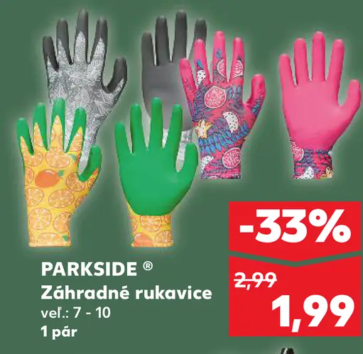 Parkside Záhradné rukavice