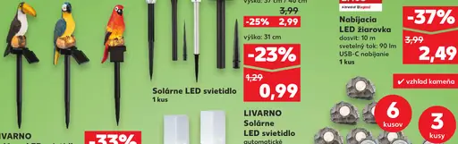 Solárne LED svetidlo zápich