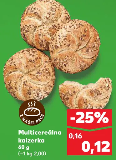 Multicereálna kajzerka