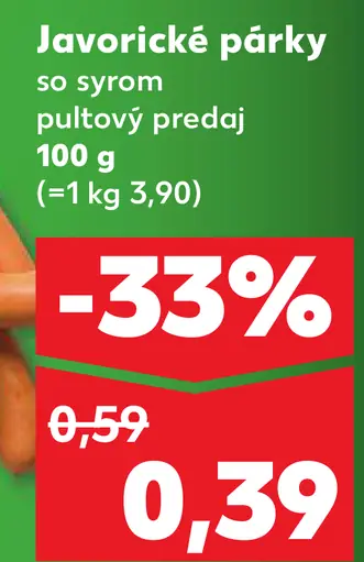 Javornické párky so syrom