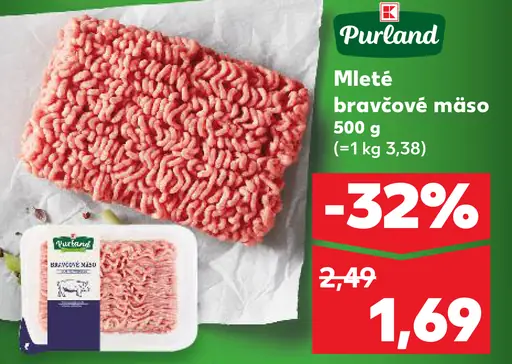 Purland Mleté bravčové mäso