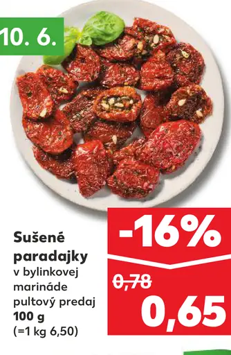 Sušené paradajky v bylinkovej marináde