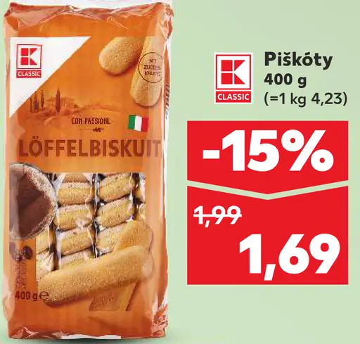 K-Classic piškóty Löffelbiskuit