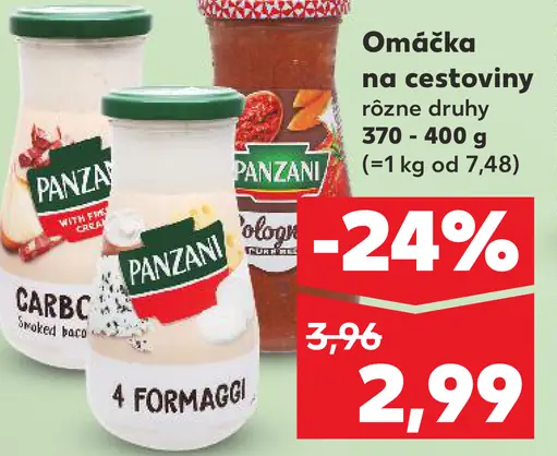 Panzani omáčka na cestoviny 4 Formaggi