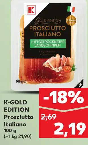 K-Classic Gold Edition Prosciutto Italiano