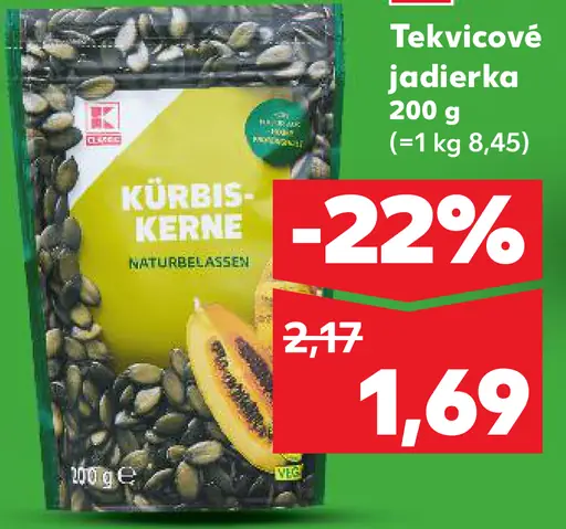 K‑Classic Tekvicové jadierka pražené a solené