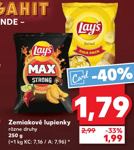 Lay's zemiakové lupienky