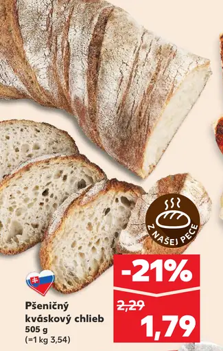 Pšeničný chlieb s kváskom
